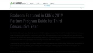 
                            4. Exabeam Featured in CRN's 2019 Partner Program Guide for Third ... - Exabeam Partner Portal