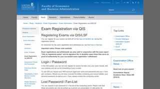 
                            5. Exam Registration via QIS/LSF - Wiwi Uni-Frankfurt - Goethe ... - Qis Lsf Uni Frankfurt Portal