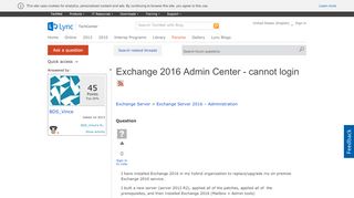 
                            1. Exchange 2016 Admin Center - cannot login - Technet Microsoft - Exchange 2016 Admin Center Cannot Portal