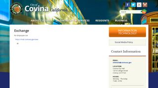 
                            6. Exchange | City of Covina California - Https Ca Mail Ca Gov Owa Portal