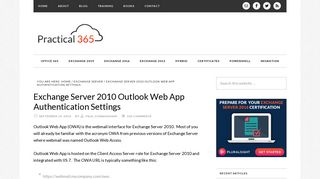 
                            5. Exchange Server 2010 Outlook Web App Authentication ... - Owa 2010 Exchange Central Portal