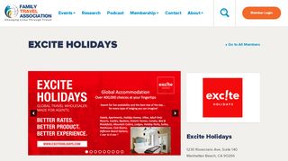 
                            2. Excite Holidays | Family Travel AssociationFamily Travel ... - Excite Holidays Agent Portal