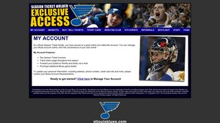 
                            3. Exclusive Access: My Account - St. Louis Blues - St Louis Blues Season Ticket Portal