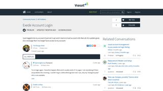 
                            6. Exede Account Login | Viasat Internet Community - Exede Internet Customer Portal