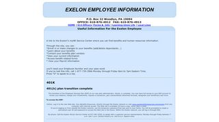 
                            6. Exelon Employee Information - IBEW Local 614 - Exelon 401k Login