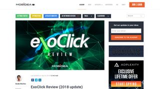 
ExoClick Review: How to Work With Them - Mobidea Academy  
