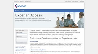 
                            5. Experian Access | Instant access to the credit data you need - Experian Client Portal