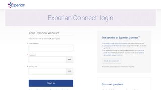 
                            6. Experian Connect Client Login - Experian Secure Portal