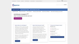 
                            8. Experian Connect - Credit Report and VantageScore for ... - Experian Client Portal