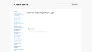 
                            8. Experian Direct Triple Alert Login - Credit Score - Google Sites - Triplealert Com Portal