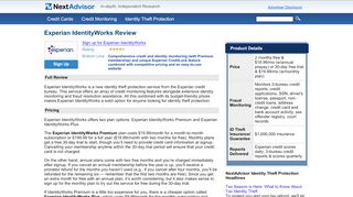
                            8. Experian IdentityWorks Review - NextAdvisor - Experian Identity Works Portal