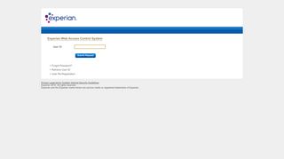 
                            5. Experian Web Access Control System - Experian Secure Portal