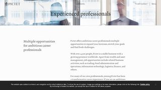 
                            8. Experienced professionals | Pictet - Pictet Portal