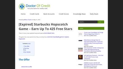 [Expired] Starbucks Hopscotch Game - Earn Up To 425 Free ...