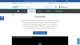 Explore Cox Email | Cox Communications - Cox Net Residential Webmail Portal