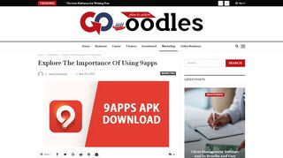 
Explore The Importance Of Using 9apps – Make Your Vision ...  
