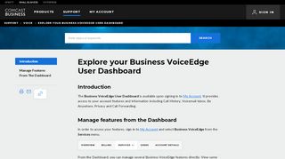 
                            8. Explore your Business VoiceEdge User Dashboard | Comcast ... - Comcast Bve Portal Portal