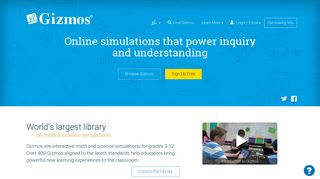 
                            3. ExploreLearning Gizmos: Math & Science Simulations