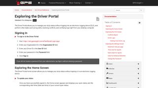 
                            7. Exploring the Driver Portal | GPS Insight Help Center - Efleetsuite Driver Login