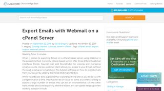 
                            1. Export Emails with Webmail on a cPanel Server | Liquid Web - Ensignia Mail Portal