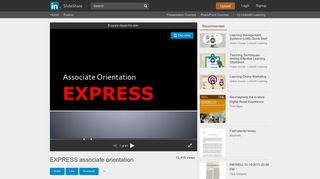 
                            8. EXPRESS associate orientation - SlideShare - Express Etm Portal