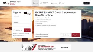 
EXPRESS NEXT Credit Card - Manage your account - Comenity  
