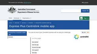 
                            4. Express Plus Centrelink mobile app - Australian Government ... - Centrelink Portal App