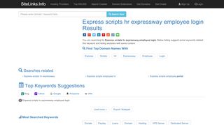 
Express scripts hr expressway employee login Results For ...
