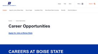 
                            7. External Applicants - Human Resources - Boise State University - Idaho State Jobs Portal
