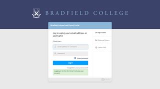 
                            5. External Users - Login - Bradfield Intranet and Parent Portal - Bradfield Student Portal