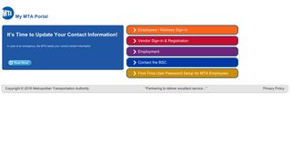 Extranet - My MTA Portal - Mtabsc Self Service Portal