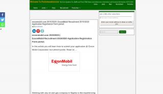 
                            6. exxonmobil.com 2019/2020 | ExxonMobil Recruitment 2019/2020 ... - Exxonmobil Recruitment Portal