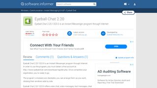 
                            2. Eyeball Chat Download - Instant Messenger program through ... - Eyeball Chat Portal