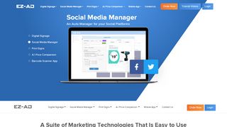 
                            1. EZ-AD - In-store Digital Signage & Social Marketing Platform