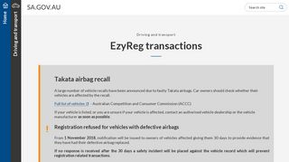 
                            1. EzyReg transactions - SA.GOV.AU - Ezyreg Sa Portal