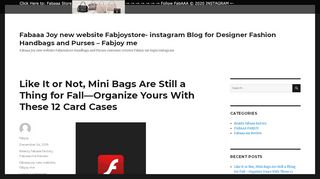 
Fabaaa Joy new website Fabjoystore- instagram Blog for ...
