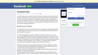 
                            1. Facebook Chat | Facebook - Chat Sign In Facebook