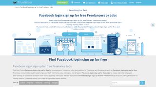 
                            7. Facebook login sign up for free Freelancers or ... - Truelancer - Truelancer Sign Up