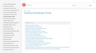 
                            8. Facility Scheduler FAQs - ACS Technologies Help Center - Facility Scheduler Login