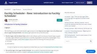 
                            7. Facility Scheduler - New: Introduction to Facility Scheduler ... - Facility Scheduler Login