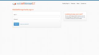
                            1. Facility Sign In - WebSelfStorage - Webbest Self Storage Login