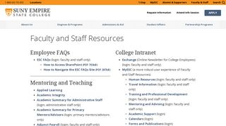 
                            8. Faculty and Staff Resources | SUNY Empire State College - Esc Edu Portal
