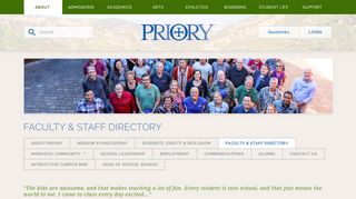 
                            9. Faculty & Staff Directory - Woodside Priory - Priory Benefits Portal