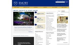 Faculty & Staff Guide to Emory  Emory University
