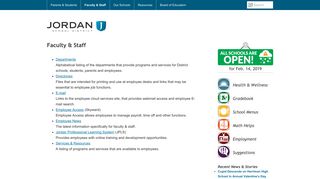 
Faculty & Staff | Jordan School District
