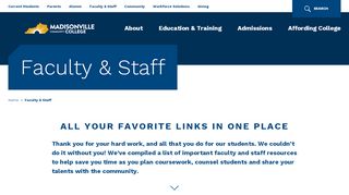 
                            1. Faculty & Staff | MCC - Madisonville Community College - Madisonville Community College Blackboard Portal