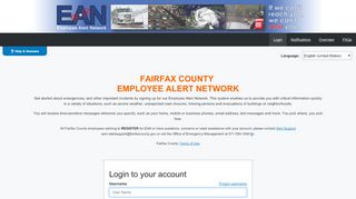 
Fairfax County EAN - Login to your account  

