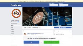 
Fairfax County Government - Home | Facebook  
