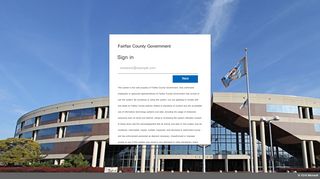 
Fairfax County Government - Sign In  
