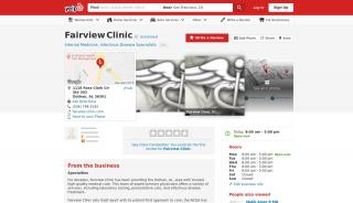 
Fairview Clinic - Internal Medicine - 1118 Ross Clark Cir, Dothan, AL ...
